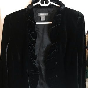 Ann Taylor black velvet jacket